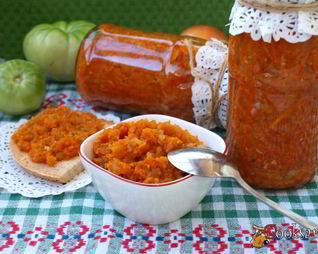 Икра из зеленых помидоров на зиму