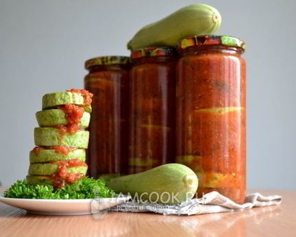 Кабачки по-грузински на зиму