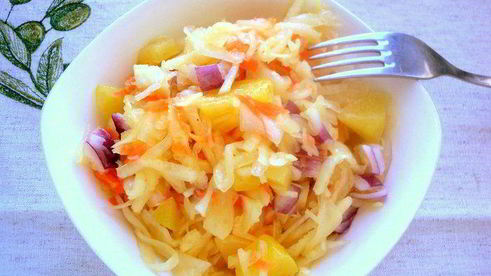 капуста квашенная с яблоками в банке