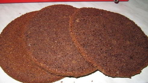 гречневый торт с брусничным компотом