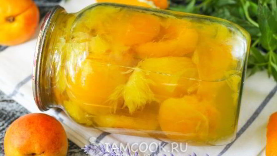 Рецепт компот из абрикосов и апельсинов на зиму