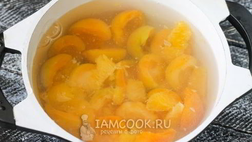 компот из абрикосов и апельсинов на зиму