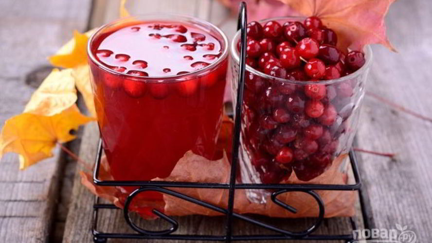 Рецепт компот из брусники