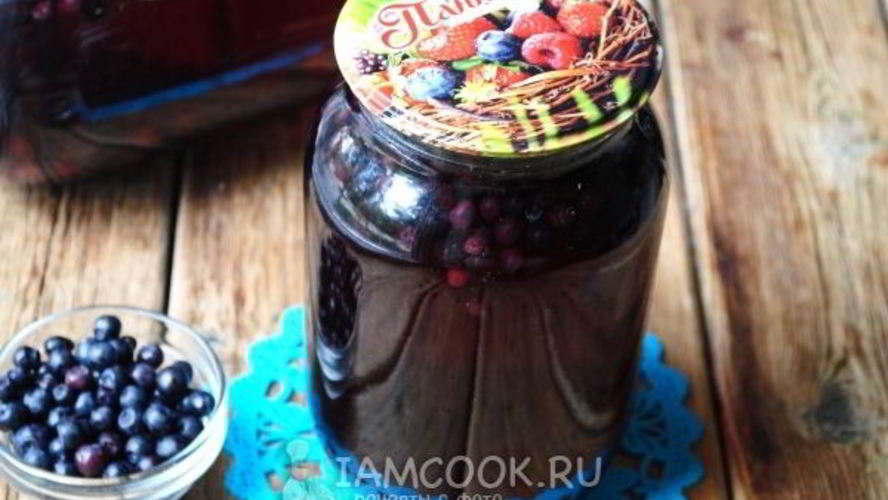 Рецепт компот из черники