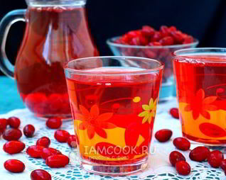 Компот из кизила