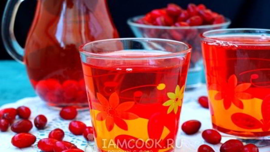 Рецепт компот из кизила