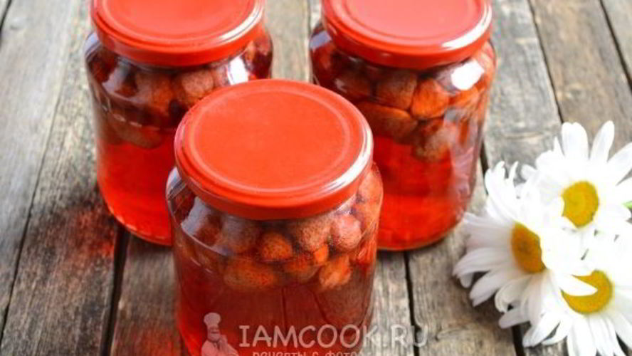 Рецепт компот из клубники на зиму без стерилизации