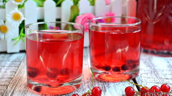 Рецепт Компот из красной и черной смородины