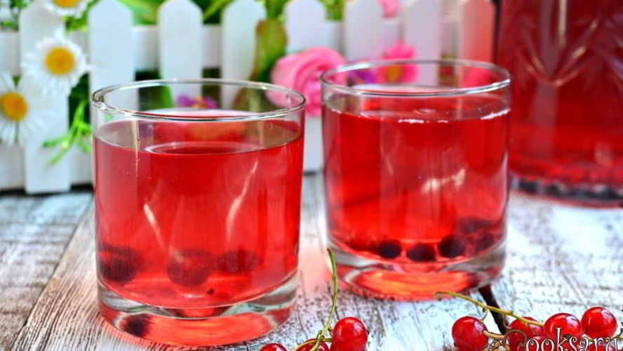 Рецепт компот из красной и черной смородины