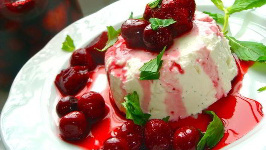 Рецепт компот из красных фруктов вокруг творожного крема