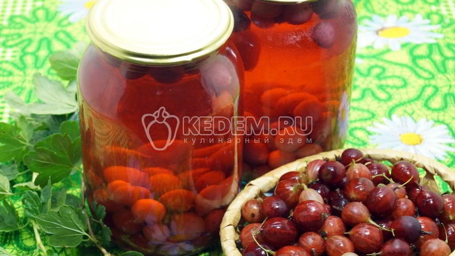 Рецепт компот из крыжовника