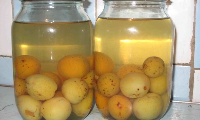 Компот из слив с косточками на зиму