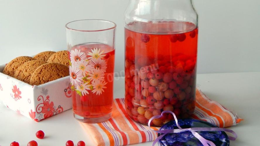 Рецепт компот из смородины и крыжовника на зиму