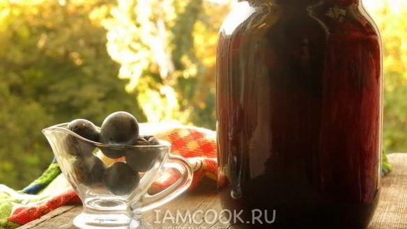 Рецепт Компот из терна на зиму