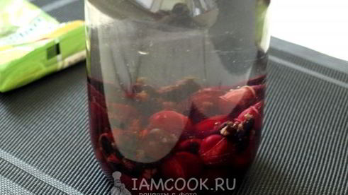 компот из вишни и смородины