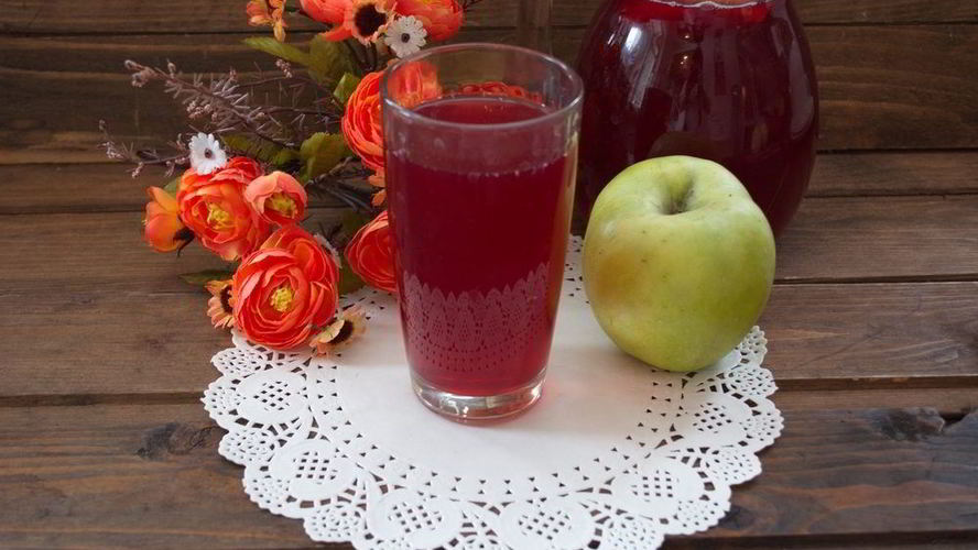 Рецепт компот из вишни с яблоками