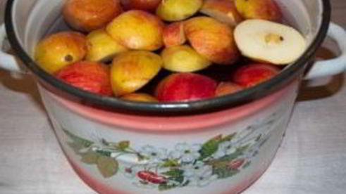 компот из вишни с яблоками