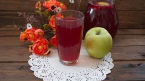 компот из вишни с яблоками