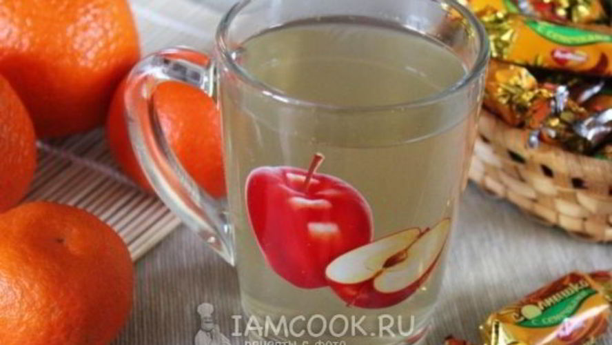 Рецепт компот из яблок и апельсинов