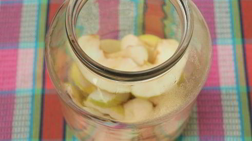 компот из яблок с виноградом на зиму