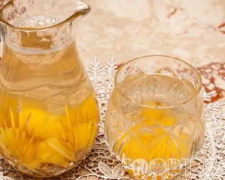 Компот из желтой черешни