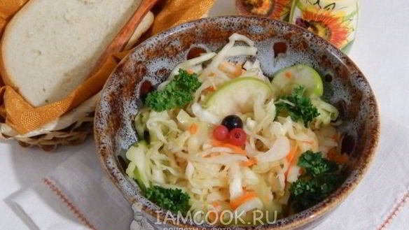 Рецепт Квашеная капуста с яблоками