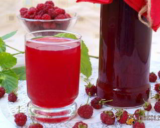 Малиновый сок на зиму