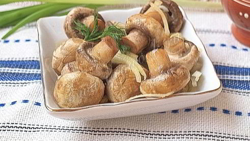 быстрые маринованные шампиньоны