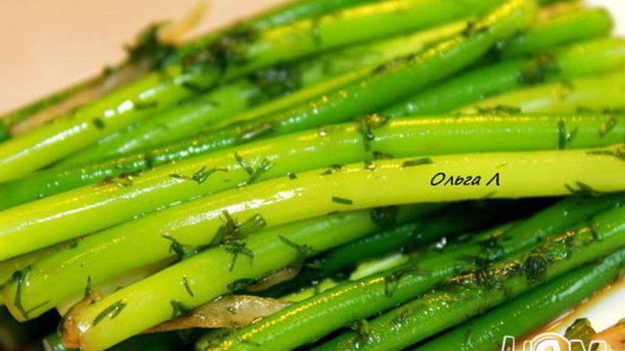 Рецепт чесночные стрелки маринованные