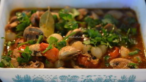 грибочки маринованные в винном соусе