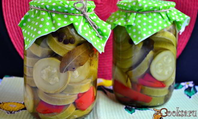 Кабачки маринованные по-болгарски