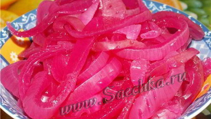 Рецепт маринованный лук