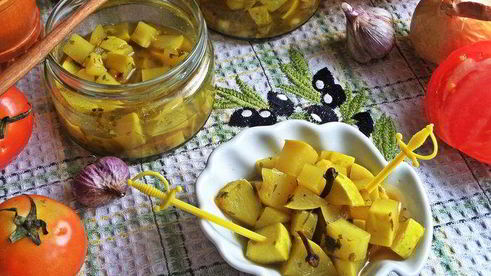 маринованные кабачки в карри