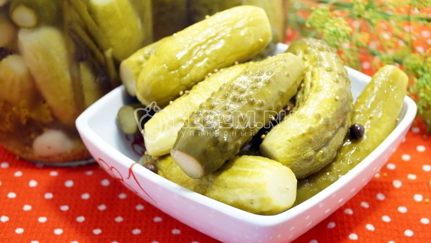 Рецепт маринованные огурцы с горчицей пальчики оближешь