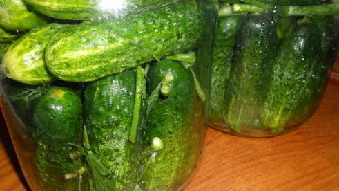 маринованные огурцы с семенами горчицы