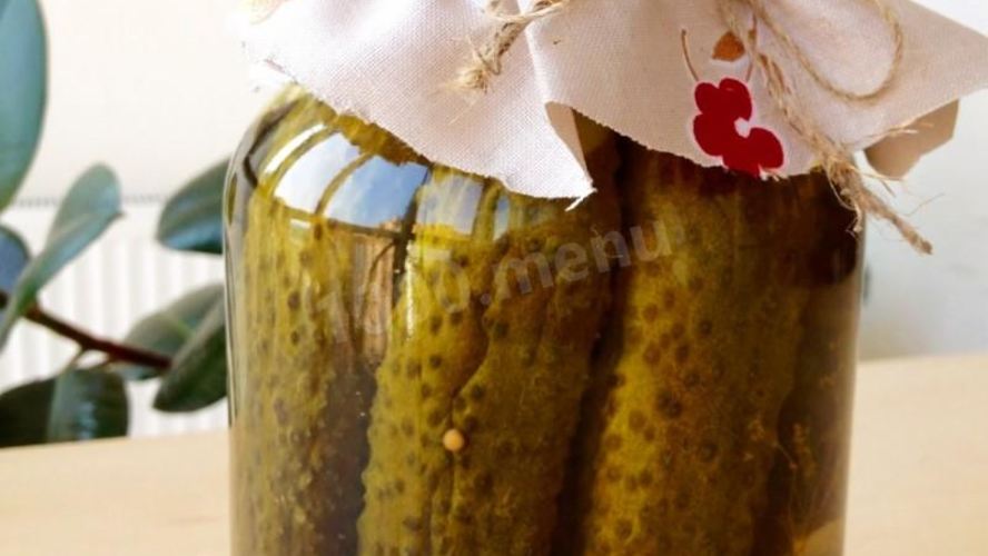 Рецепт маринованные огурцы с уксусом без стерилизации