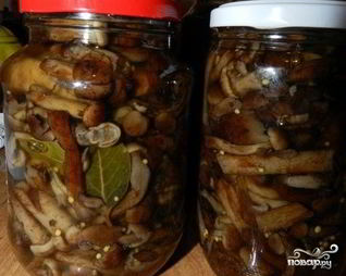 Маринованные опята с горчицей