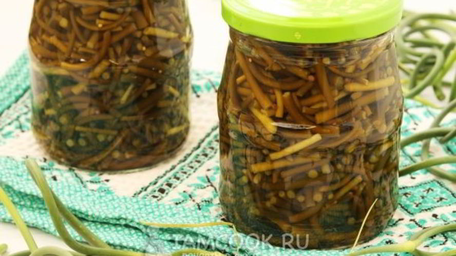 Рецепт маринованные стрелки чеснока на зиму без стерилизации