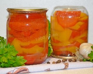 Перец болгарский на зиму дольками маринованный