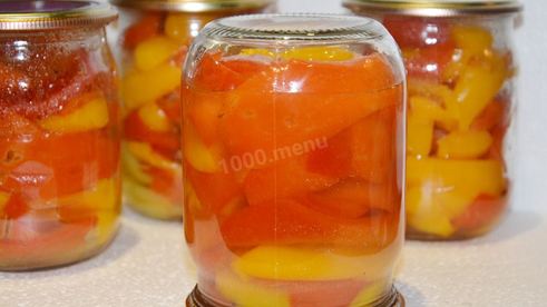 перец болгарский на зиму дольками маринованный