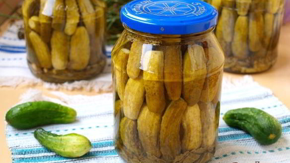Рецепт Сладкие маринованные огурчики