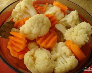 Цветная капуста маринованная по-домашнему