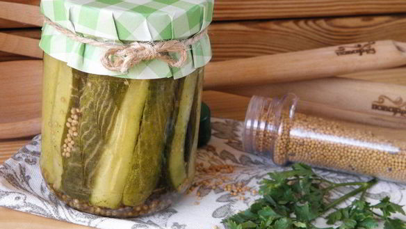 Рецепт Огурчики с горчицей на зиму