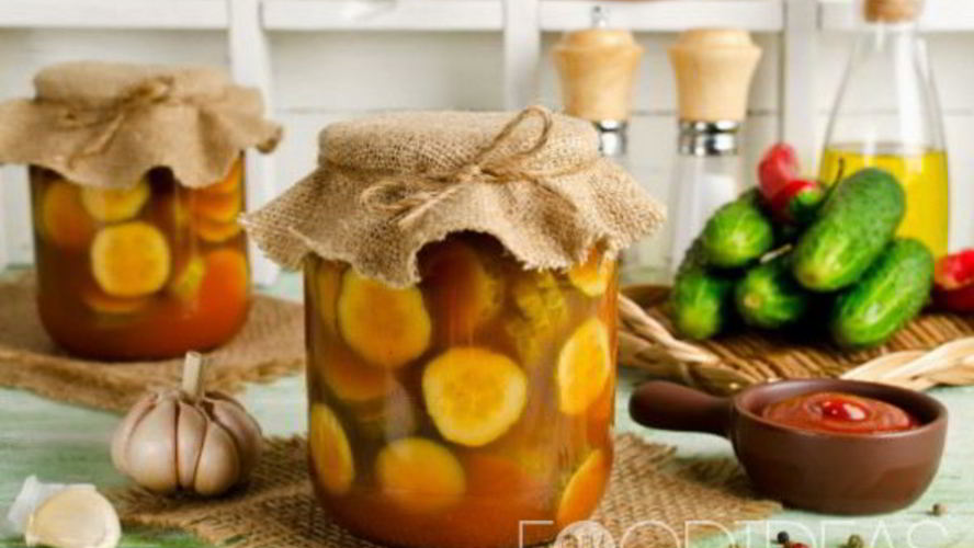 Рецепт огурцы в томатной заливке с томатной пастой на зиму