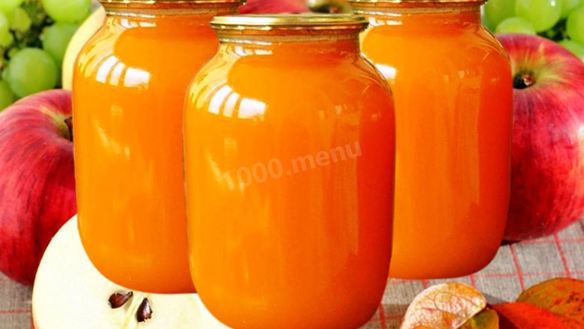 Рецепт Сок яблочный на зиму с тыквой