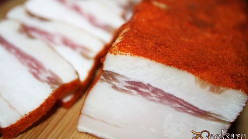 домашнее острое сало