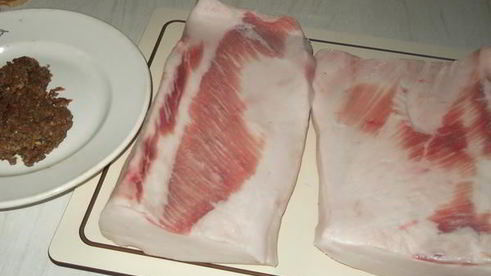 домашнее соленое сало по-быстрому