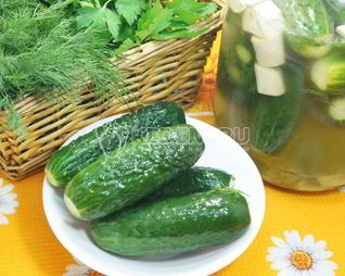 Хрустящие малосольные огурцы в банке