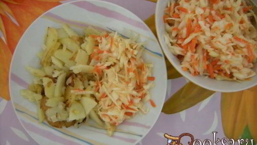 Рецепт малосольная капуста с морковью