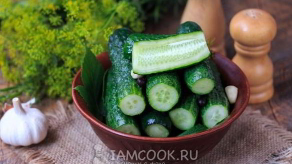 Рецепт Малосольные огурцы в кастрюле